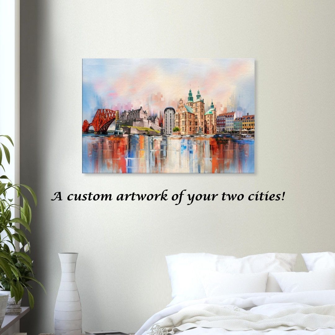 A Custom Artwork of Your Cities