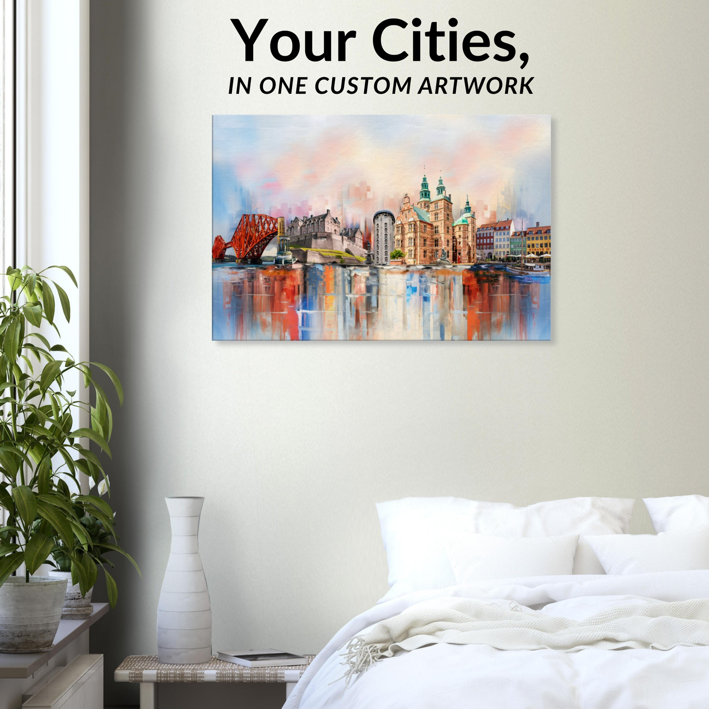 A Custom Artwork of Your Cities