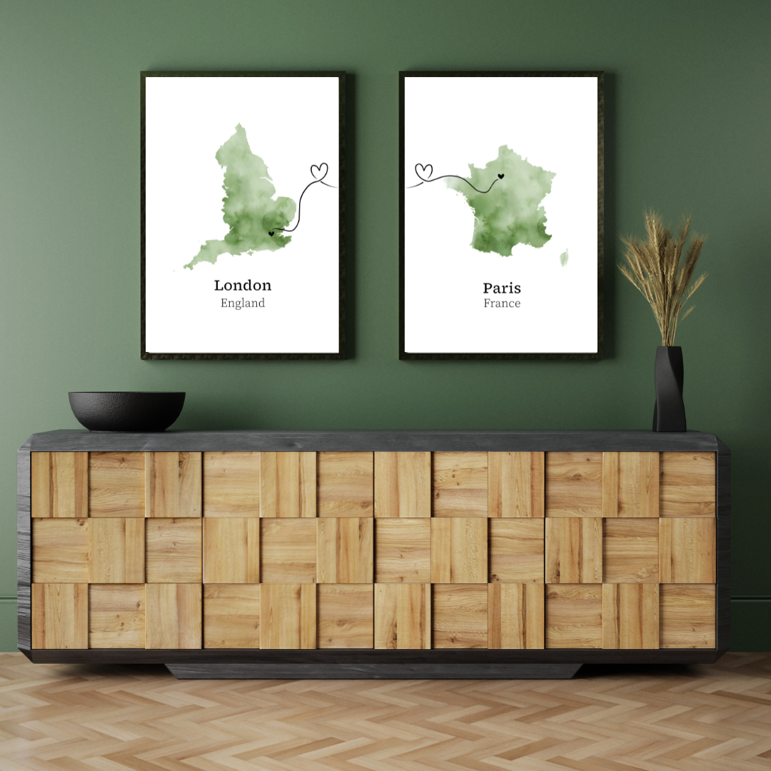 a photo of a city map poster